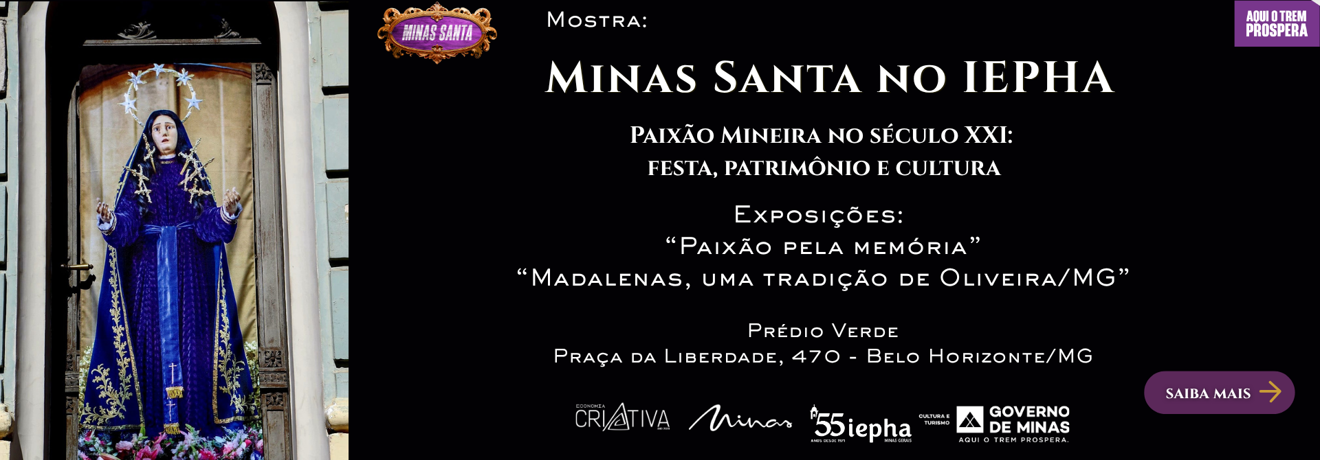 Exposição minas Santa no IEPHA