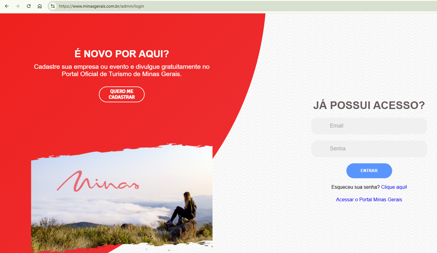 portal Minas Gerais admin